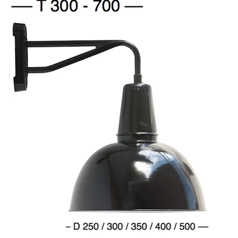 Wandleuchte mit Halbkugelschirm Köln W340