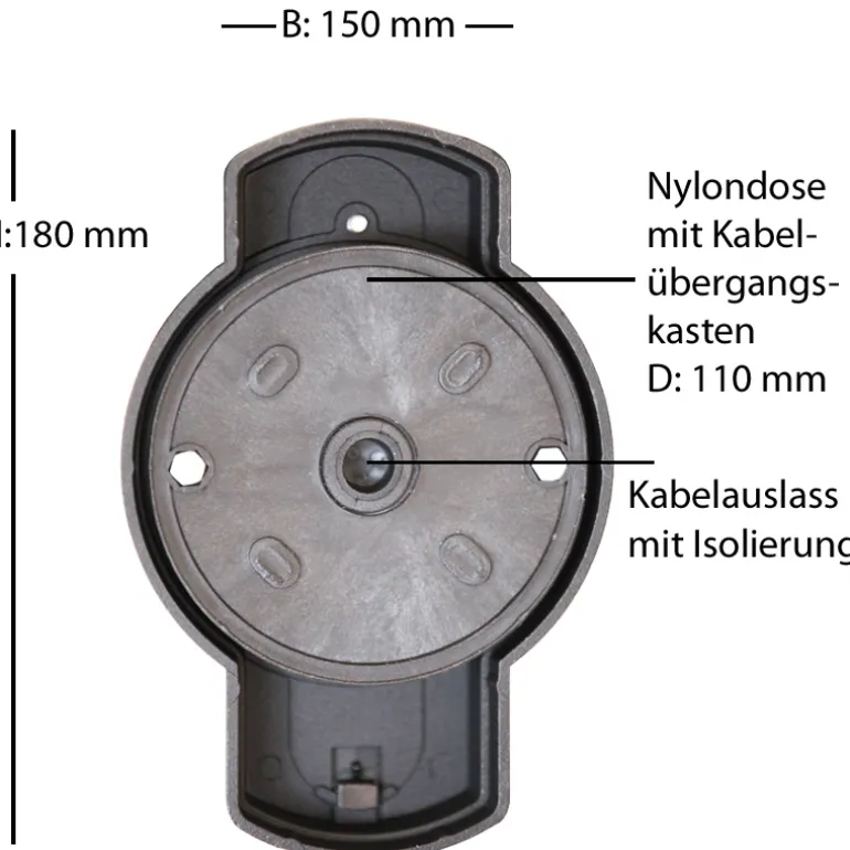 Wandleuchte mit vergittertem Glas