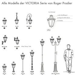 Wandleuchte Victoria mit Bischofstab