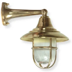 Wetterfeste AuĂenlampe N° 54 aus Messing