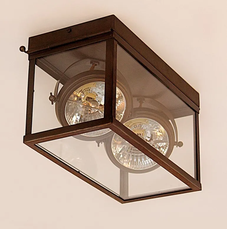 Zwei- oder Dreiflammige Deckenleuchte Vitrine 2L.3L