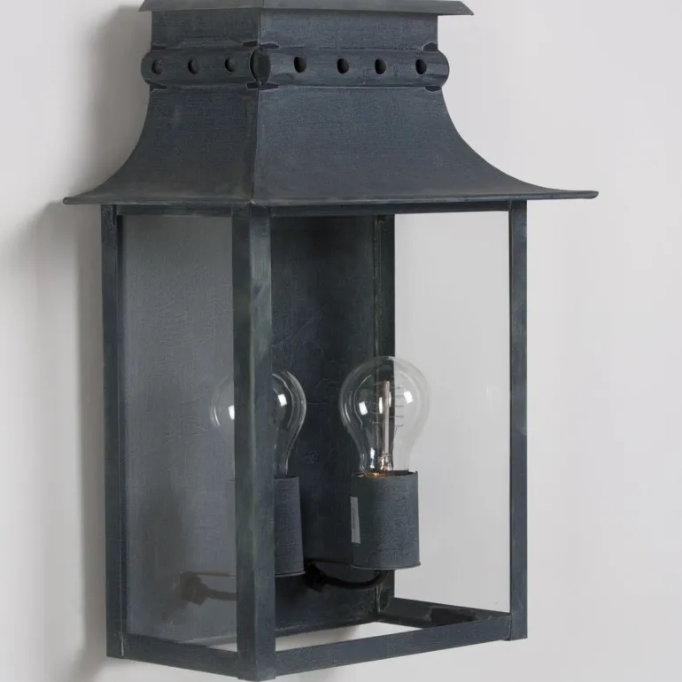 Zweiflammige Biedermeier-Wandleuchte Longchamp
