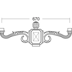 Zweiflammige Standleuchte Arystoteles.Berlin.41